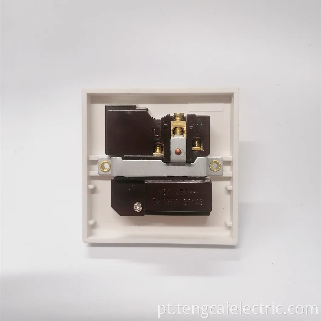Soquete de interruptor de luz de parede elétrica Brakelite BRITÂNICO 1Gang 13A